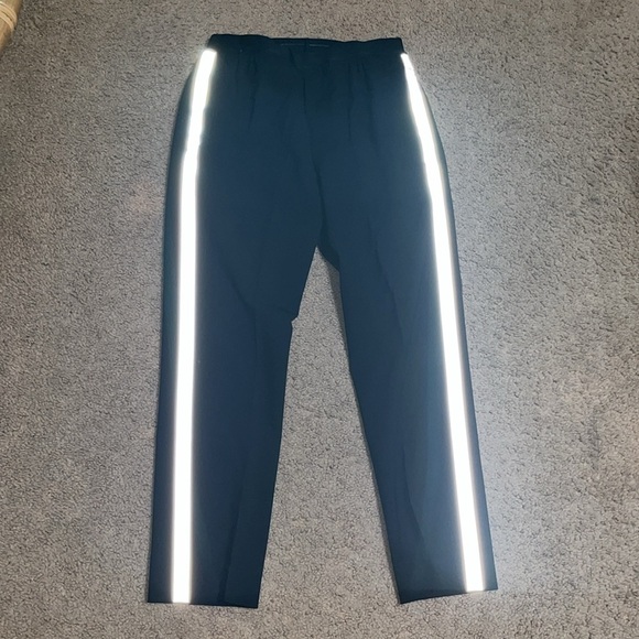 Helmut Lang Reflective-Trimmed Stretch Italian Wool Trouser Black Small - Picture 4 of 9